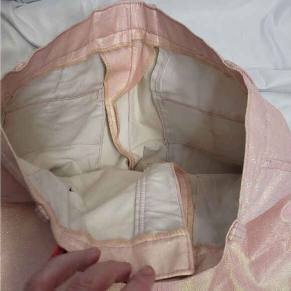 BARBIECORE pink glitter kencore khaki pants‎ unisex 31 - Picture 5 of 10